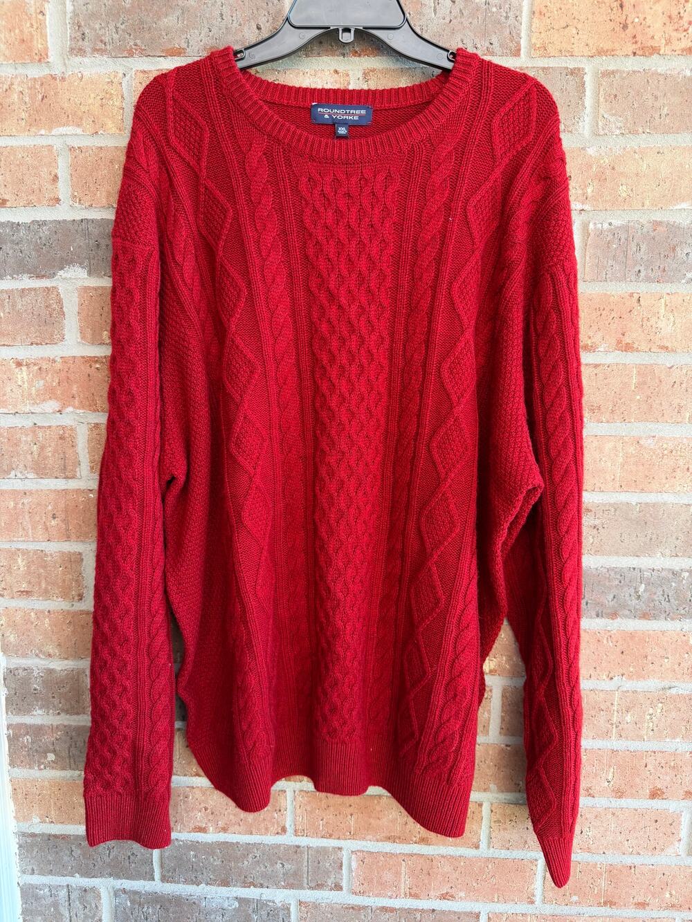 RoundTree  & Yorke Red Men's Sweater Size XXL NWT